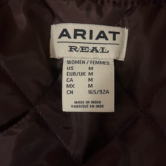 Ariat Southwest Geometric Print Shacket, quilted interior, size M - Picture 6 of 12